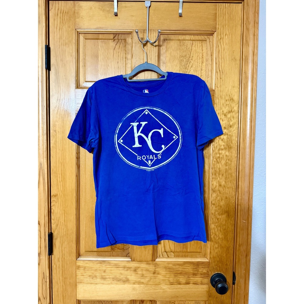 KC Royals MLB Baseball Graphic T-Shirt Women's Size M Medium Royal Blue
